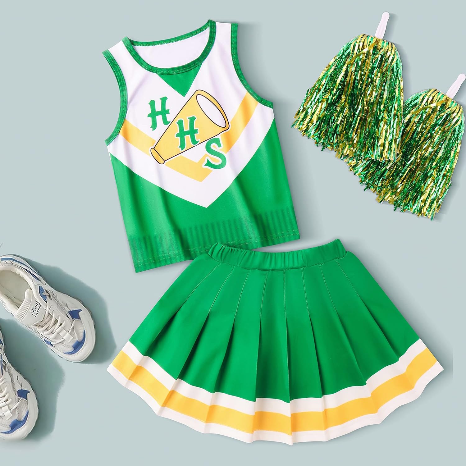 Chrissy Cheerleader Costume for Girls ST4 Hawkins Cheerleading Costume