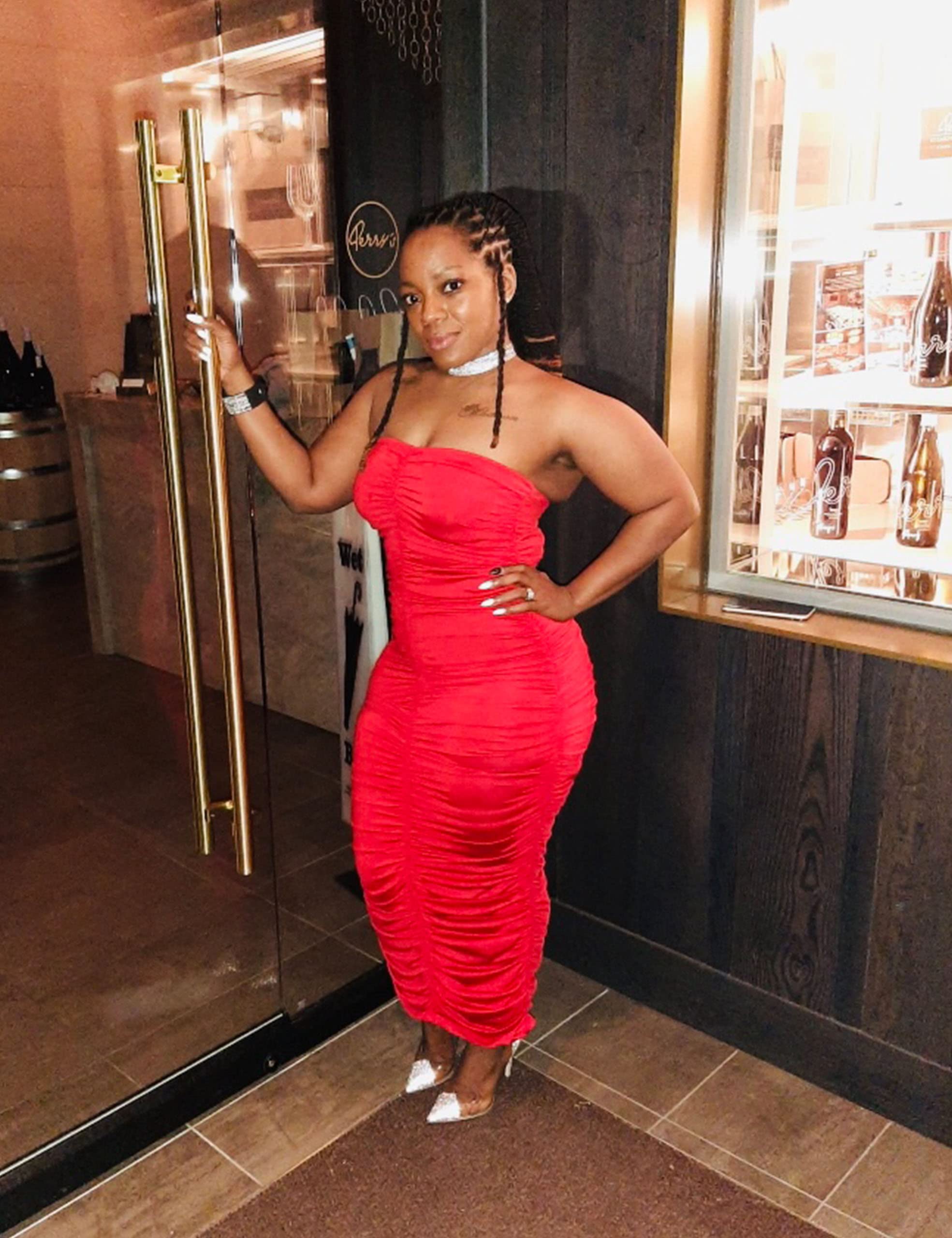 BEAGIMEG Women's Sexy Ruched Strapless Bodycon Tube Maxi Long Club Dress