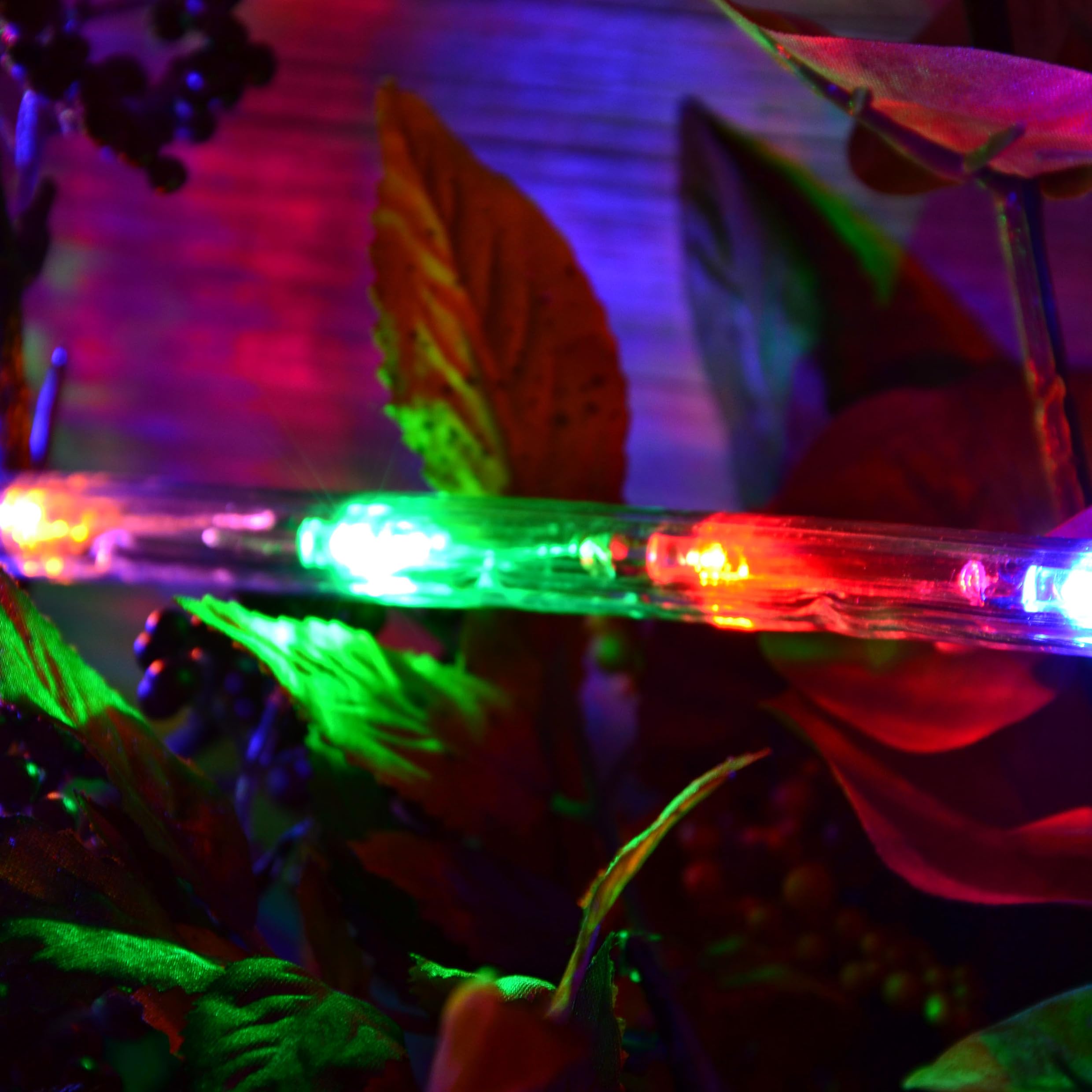 NIPACH - Tubo de luz (20 m, 480 ledes, multicolor, para interior y exterior)