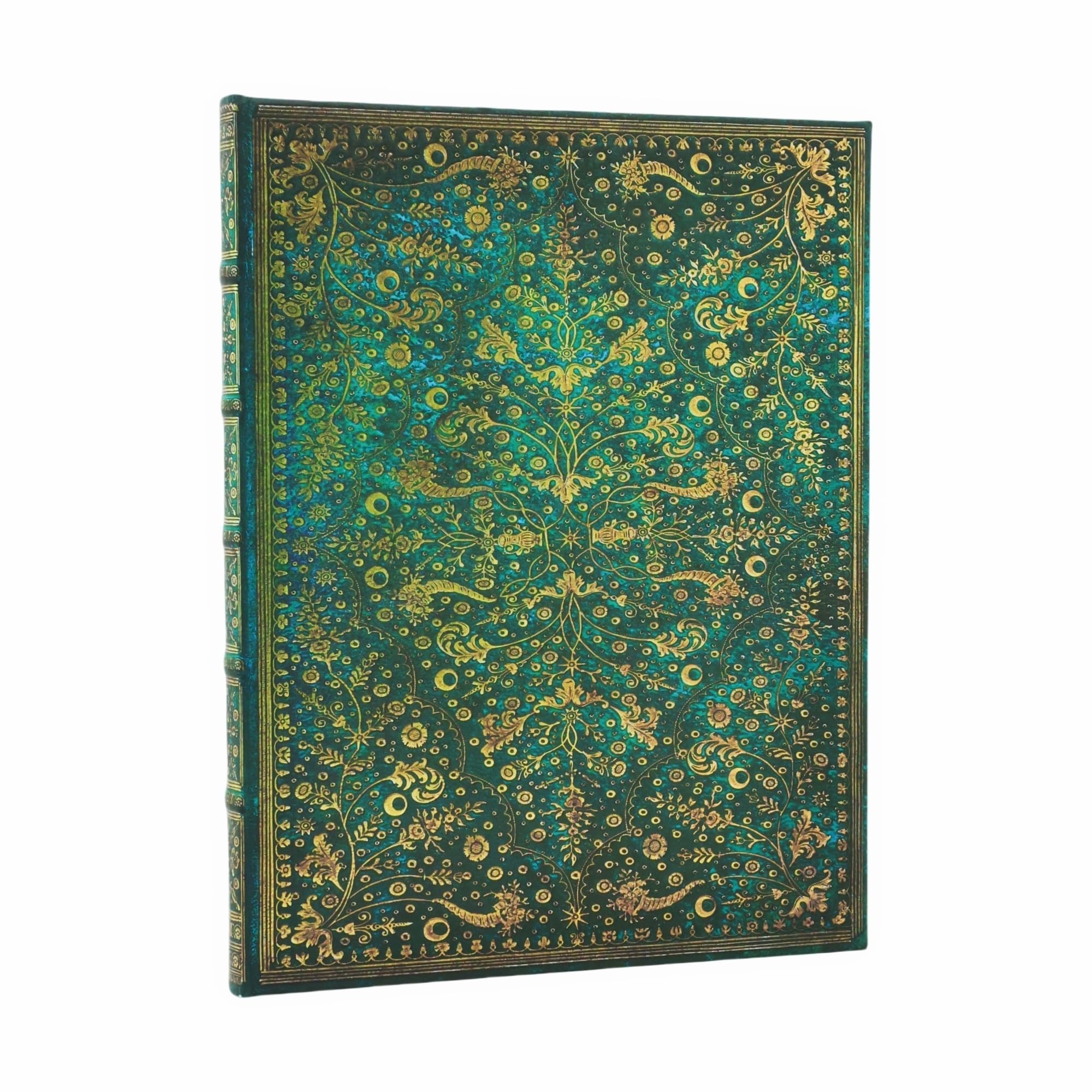 Emerald Flower Ultra Unlined Hardcover Journal, 144pg, 120GSM, Marsh's Library by Paperblanks (Nature's Grace)