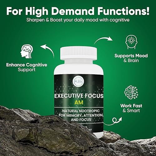 Miniatura 6 de Suplemento cerebral nootrópico natural 12 en 1 para la memoria y la concentración, nootrópico para hombres y mujeres, píldora de apoyo cerebral para