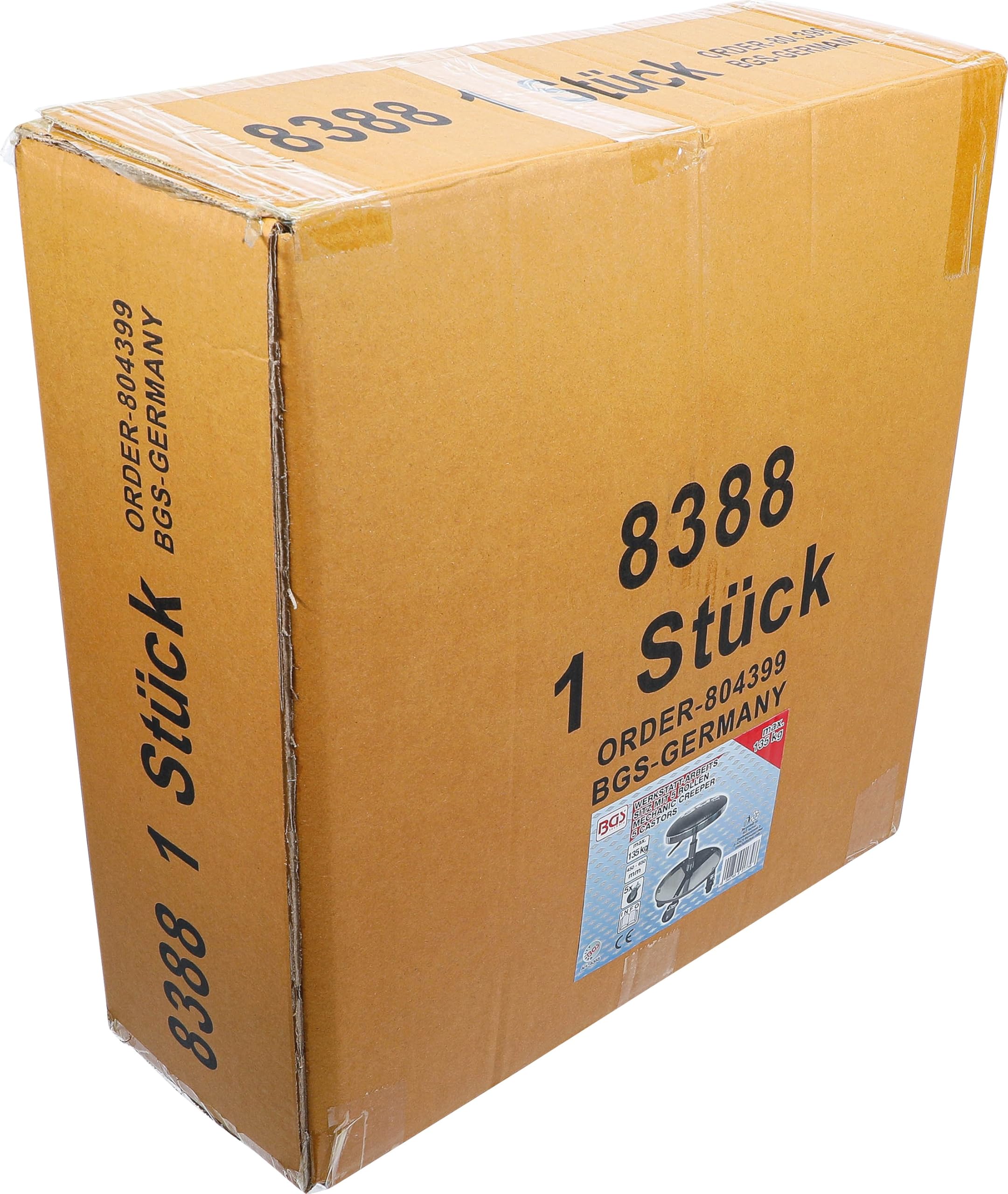 BGS 8388 | Taburete para mecánicos con 5 ruedas | Ø 360 mm