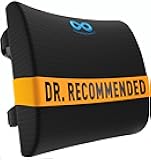 Everlasting Comfort Lumbar Support Pillow for Office Chair - Memory Foam Back Cushion for Chair, Car, Couch - Lumbar Pillow Promotes Better Posture, Back Pain Relief - Ideal for Gaming and Desk Chairs