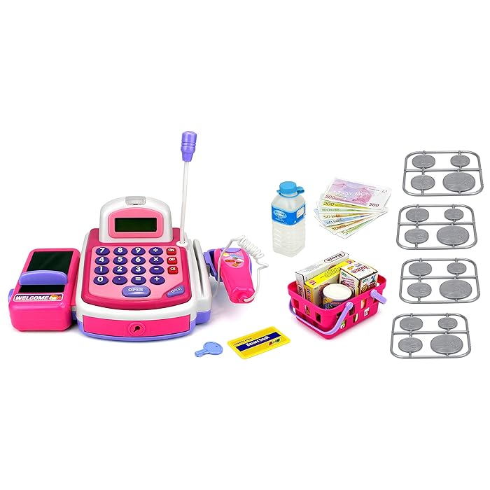 Buy KX My First Cash Register Pretend Play Battery Operated Toy Cash