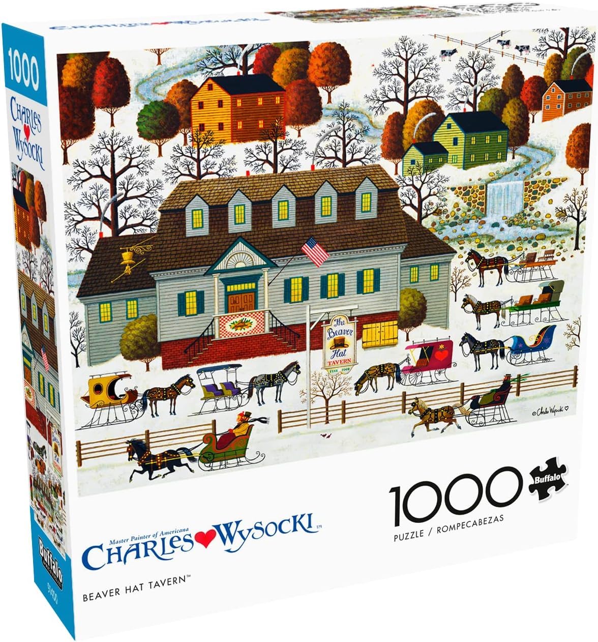 Buffalo Games - Charles Wysocki - Beaver Hat Tavern - 1000 Piece Jigsaw Puzzle