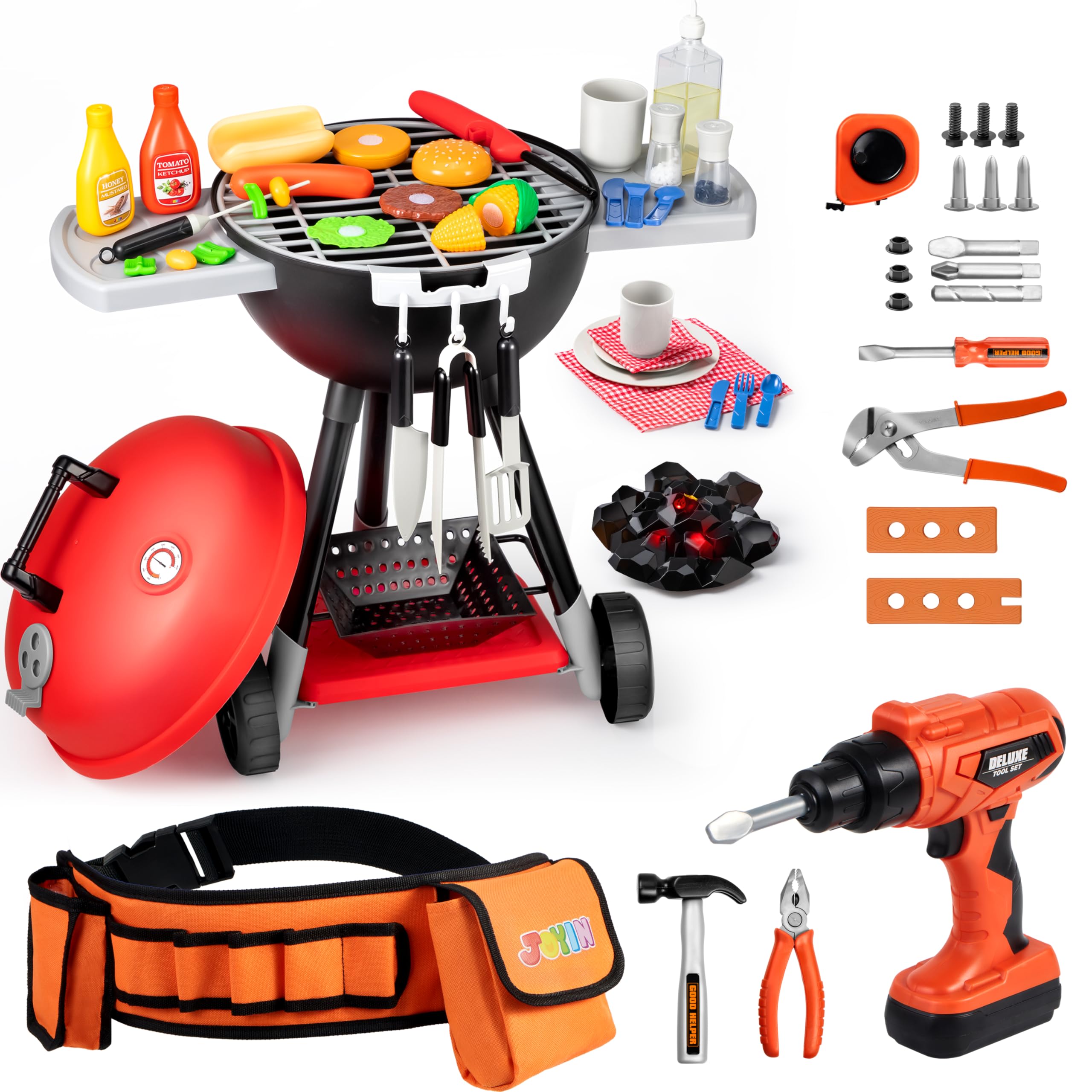 Amazon.com: JOYIN 34 PCS Kitchen Toy Set and 32PCS Kids Tool Set