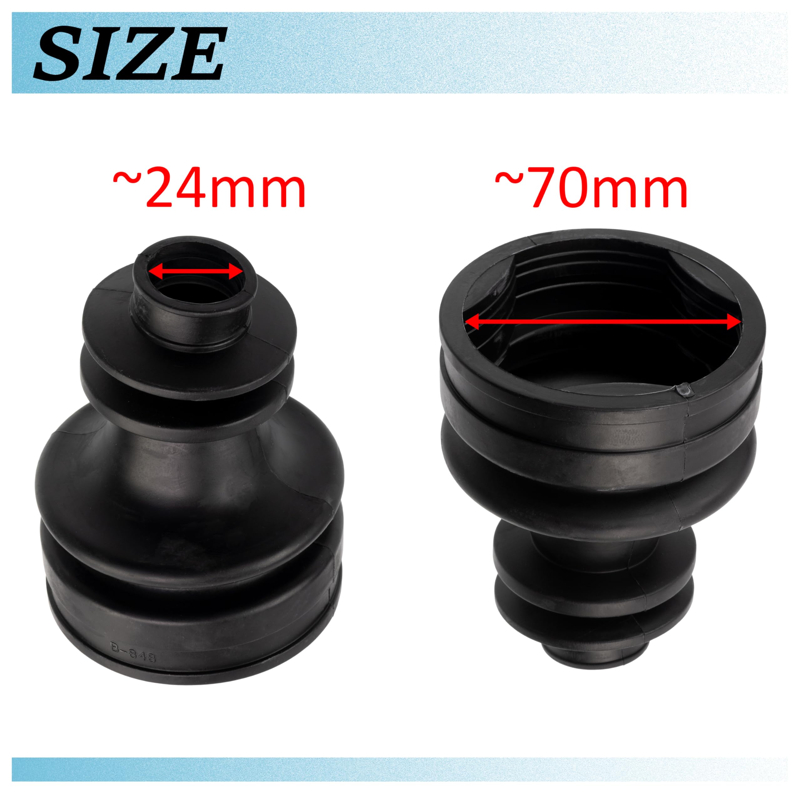 AERZETIX - C43380 - Soufflet de cardan - côté de montage: essieu avant droit - compatible avec 7701471522, 4008900QAB, 30899072