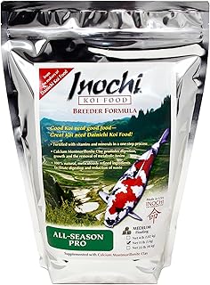Dainichi Inochi All-Season Pro Koi Food Breeder Formula, Medium Pellet, 11 Pound Bag