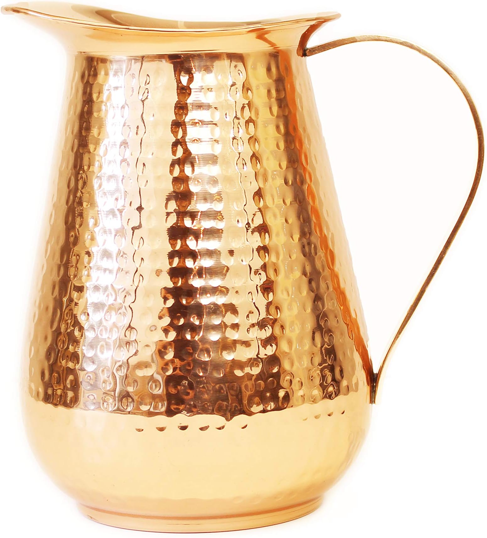 Green Eos Handcrafted 100% Pure Copper Pitcher – Hammered Copper Water Pitcher