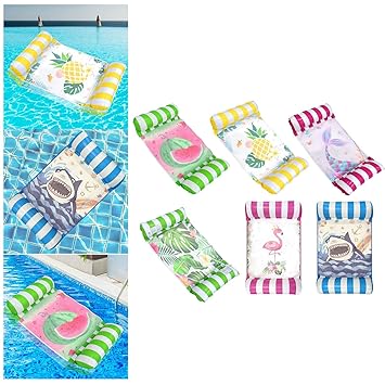 CALANDIS Inflatable Hammock Water Water Toy Travel Drifting Water Hammock Green Watermelon | 1 Water Float Hammock