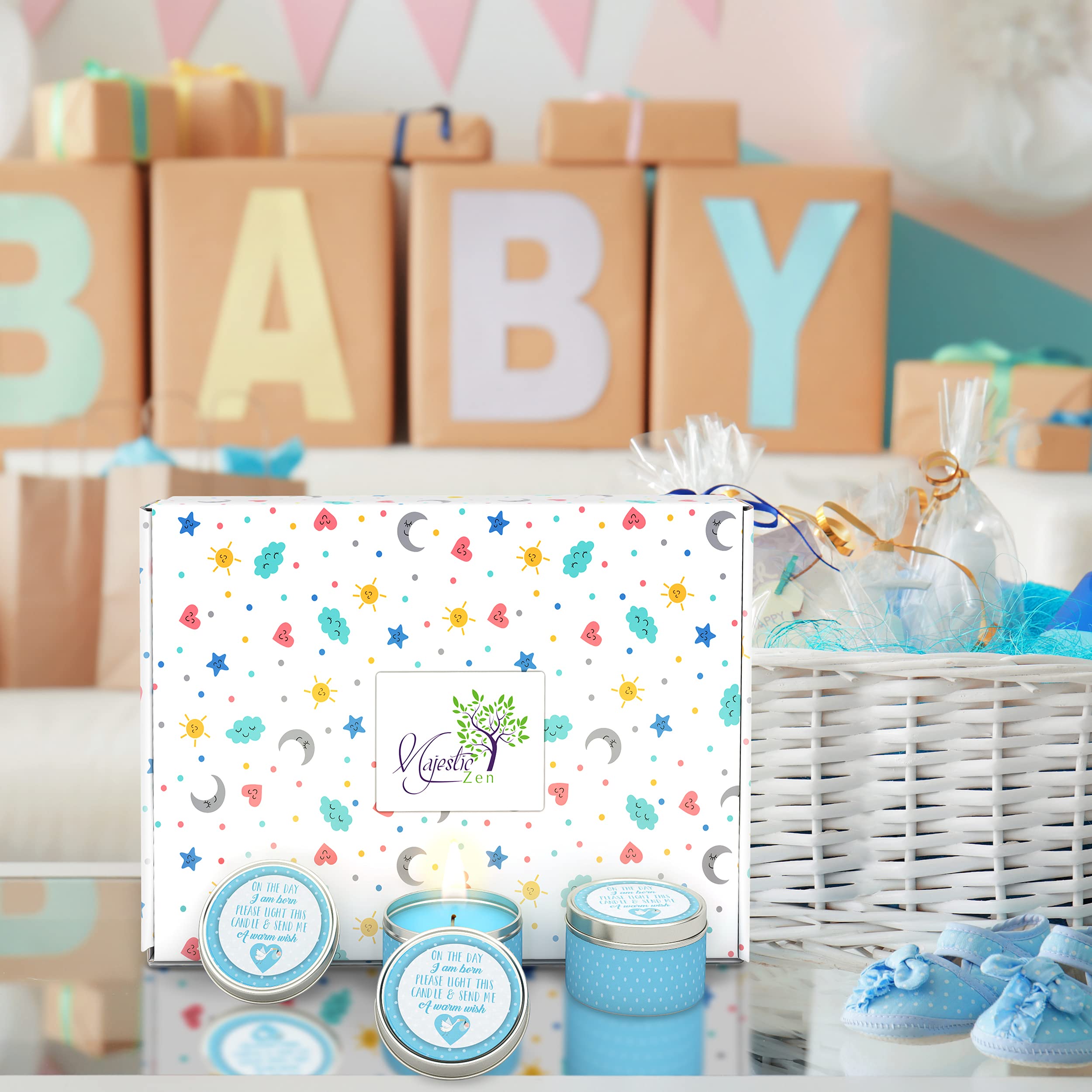 Totally Unique Baby Shower Party Favors Candles for Boys (9 Pack