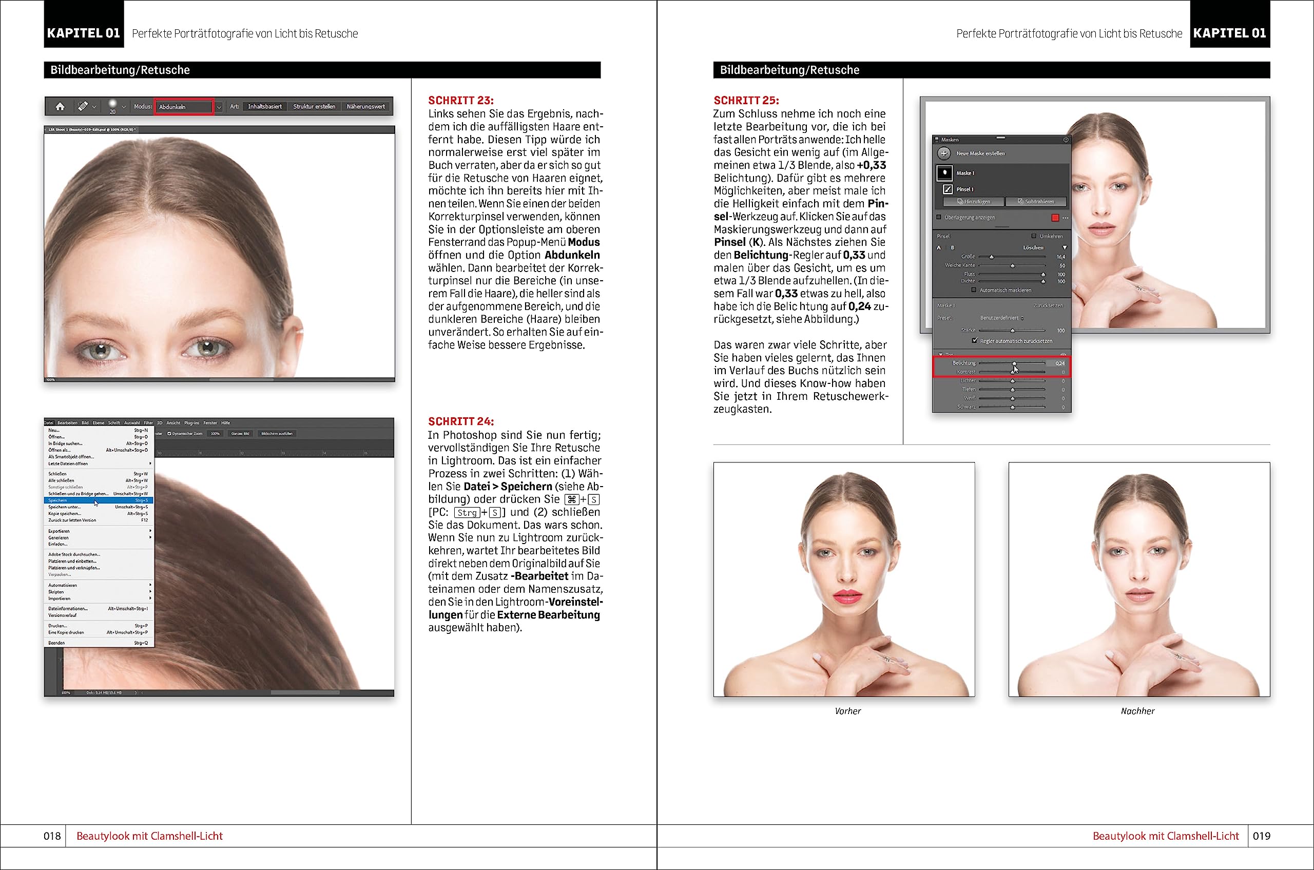 Perfekte Porträtfotografie von Licht bis Retusche: 15 Workshops im Studio und on location