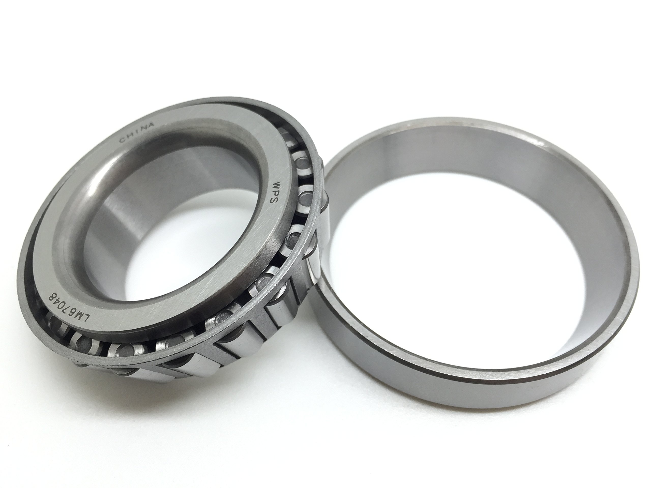 (Set of 1) WPS Trailer Hub Wheel Bearing Set A6 LM67048 LM67010 1-1/4'' for 5000-6000# Axles