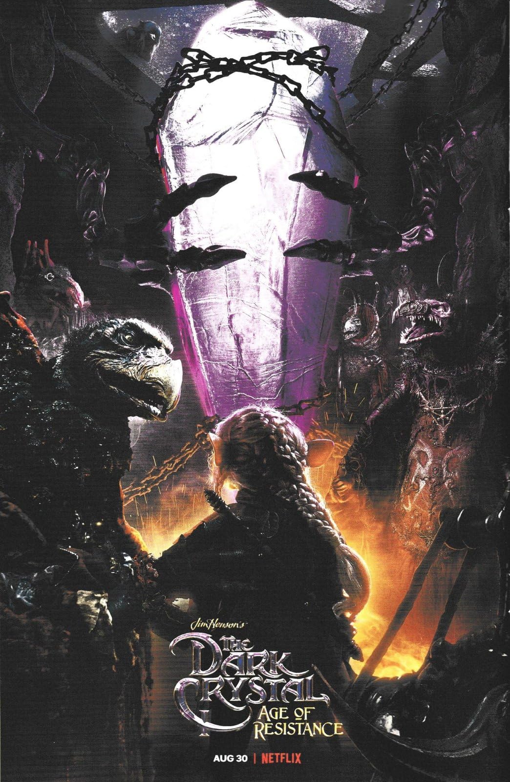 Dark Crystal Age of Resistance 5 A0 Poster on Canvas - Movie Art Poster in varie dimensioni per idee soggiorno o camera da letto. Immagini di film cult senza bordi Classic Iconic 70s 80s 90s Vintage