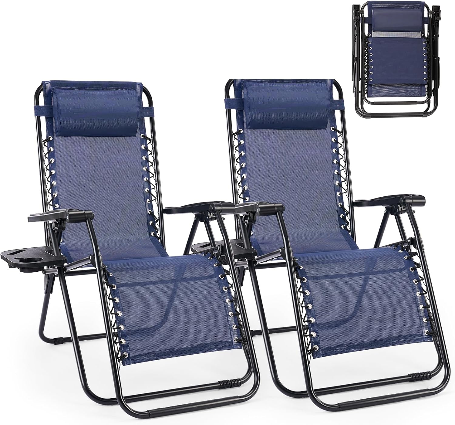 SMUG Zero Gravity Chair Set of 2 - Outdoor Folding Recliners