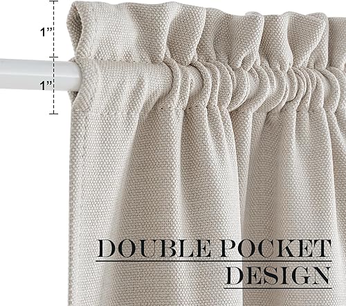 Miniatura 2 de NICETOWN Cortinas de puerta  Cortinas opacas de privacidad para puerta francesa, 26 x 72 pulgadas, cortinas con aislamiento térmico para ventana de