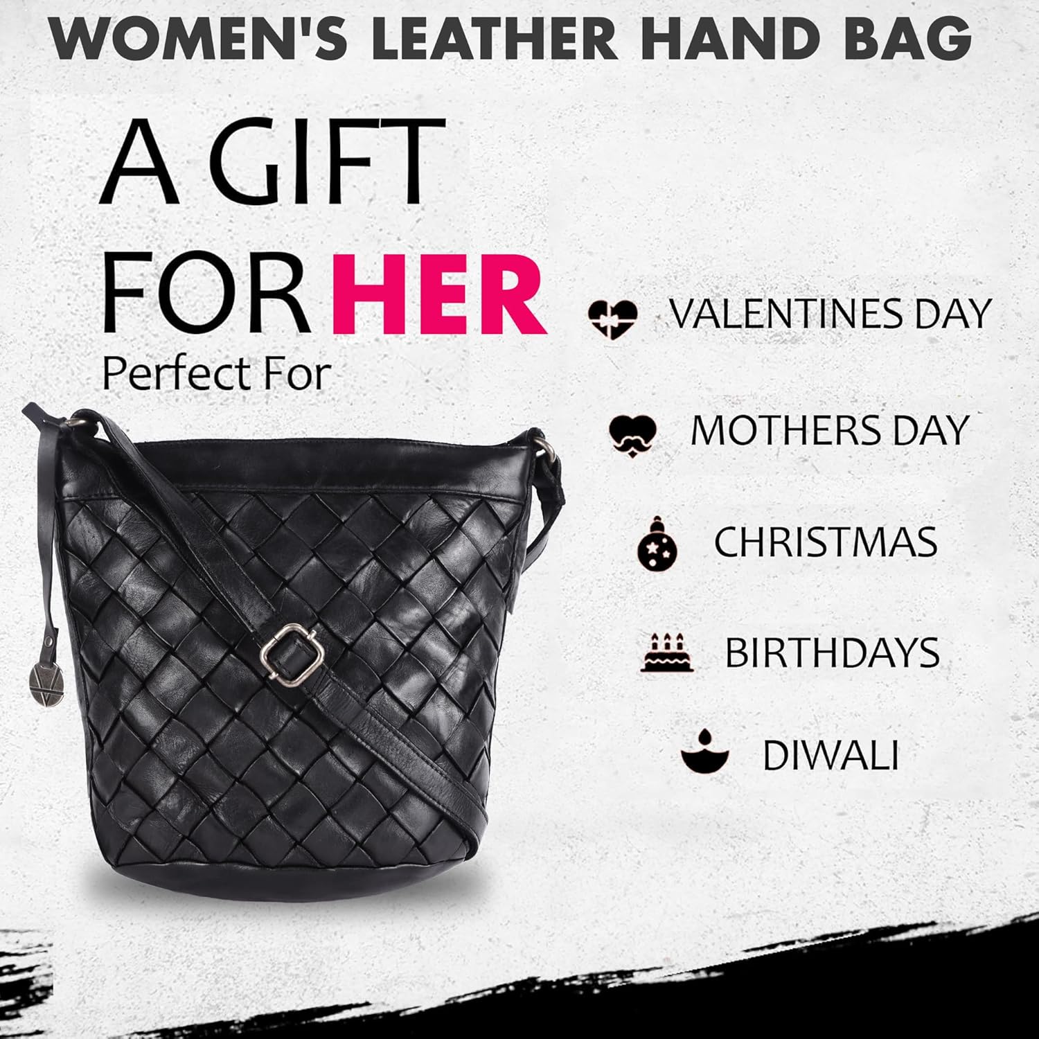 Genuine Leather Crossbody Sling Bag for Women - Trendy Casual Office Bag with Adjustable Strap - Image 6