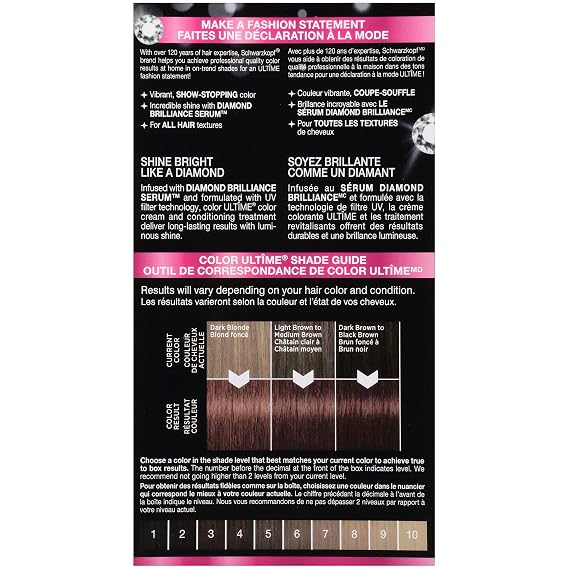 Schwarzkopf Color Ultime Hair Color Cream, 5.28 Cocoa Red (Packaging May Vary)