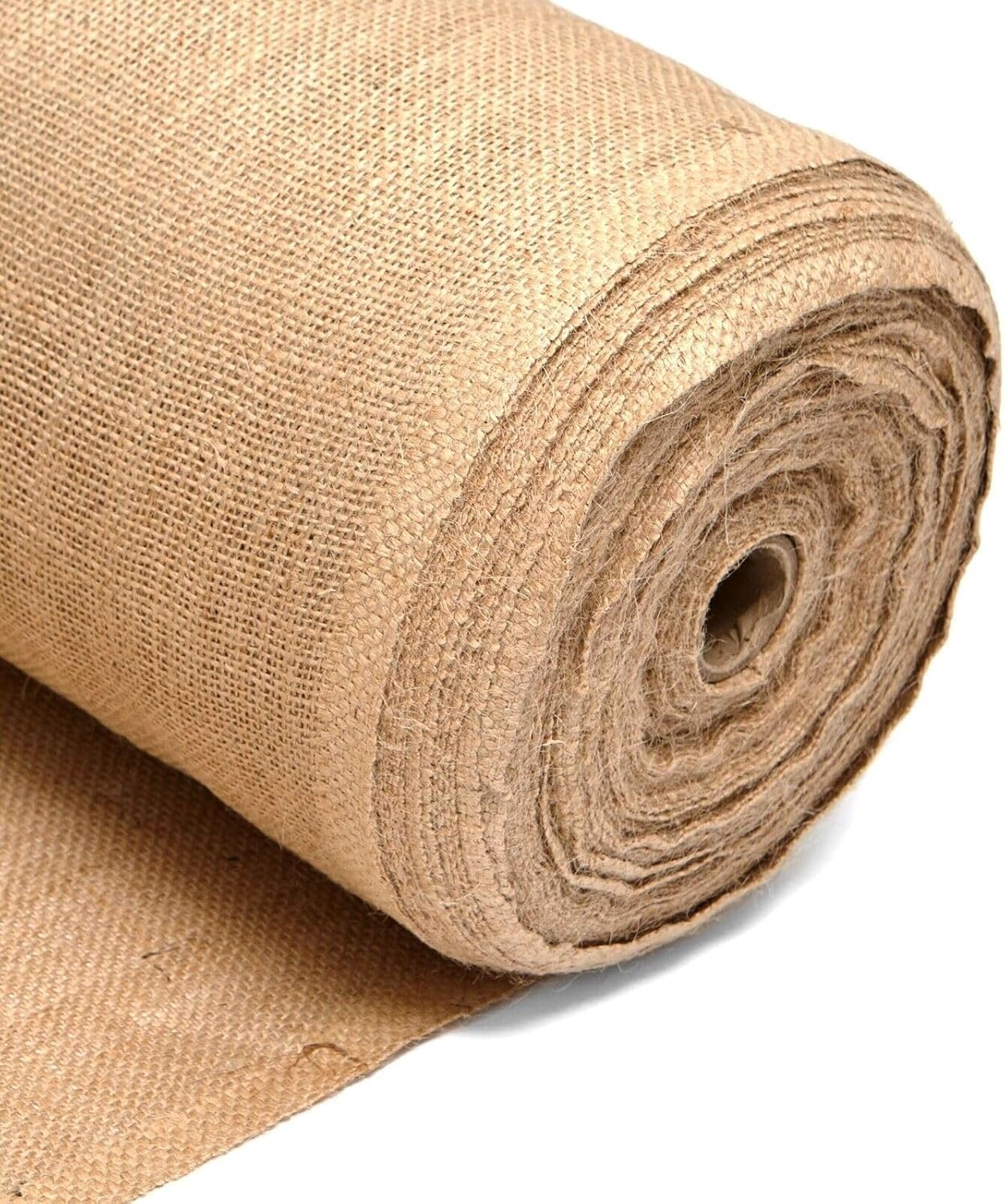 AK TRADING CO. 40" Wide Burlap Fabric 10oz Natural - Heavy Duty 100% Jute Material for Upholstery, Home Décor, Gardening, & Wedding Projects -