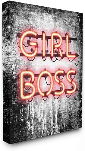 Miniatura 7 de Stupell Industries Fashion Designer Girl Boss - Placa de pared de acuarela con luz de neón, 13 x 19 pulgadas, multicolor
