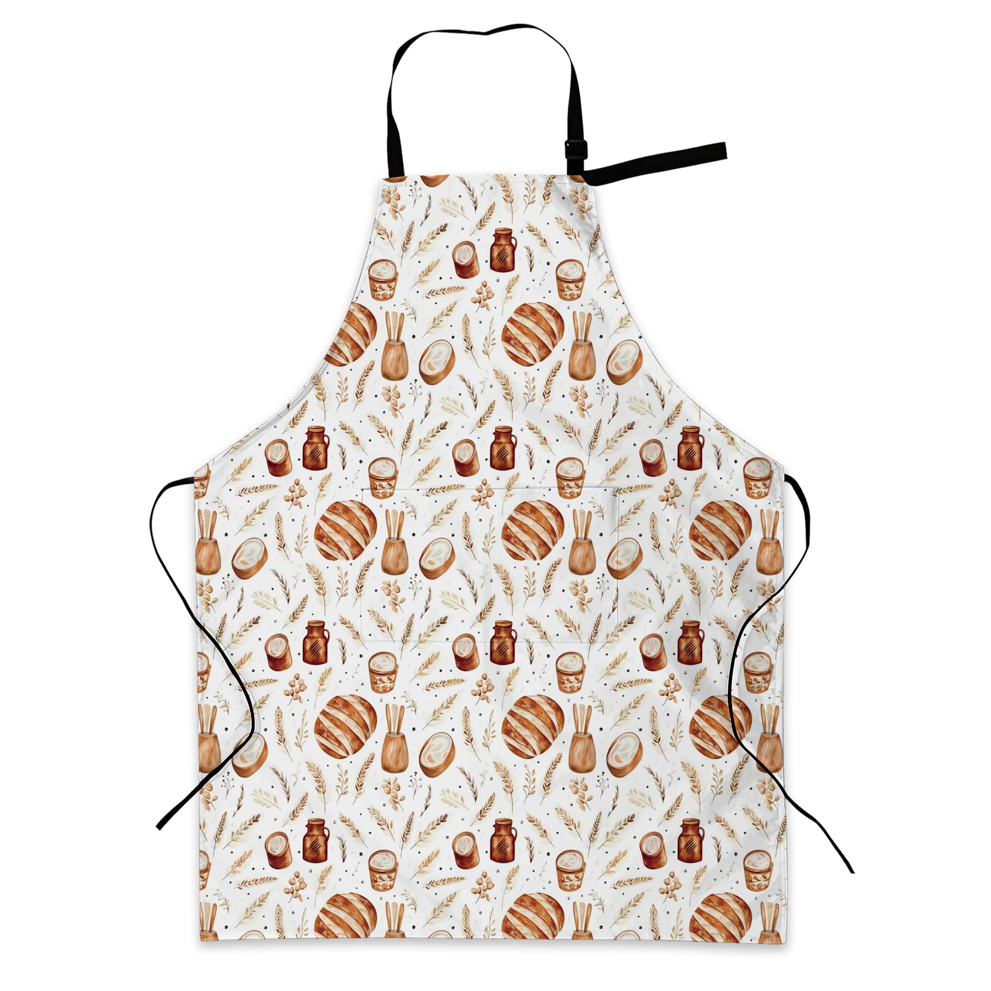 BILANGCE Aprons for Women Men, Sourdough Lady Chef Apron with Adjustable Neck Strap and 2 Pockets, for Cooking, Gardening, Home Kitchen, Restaurant