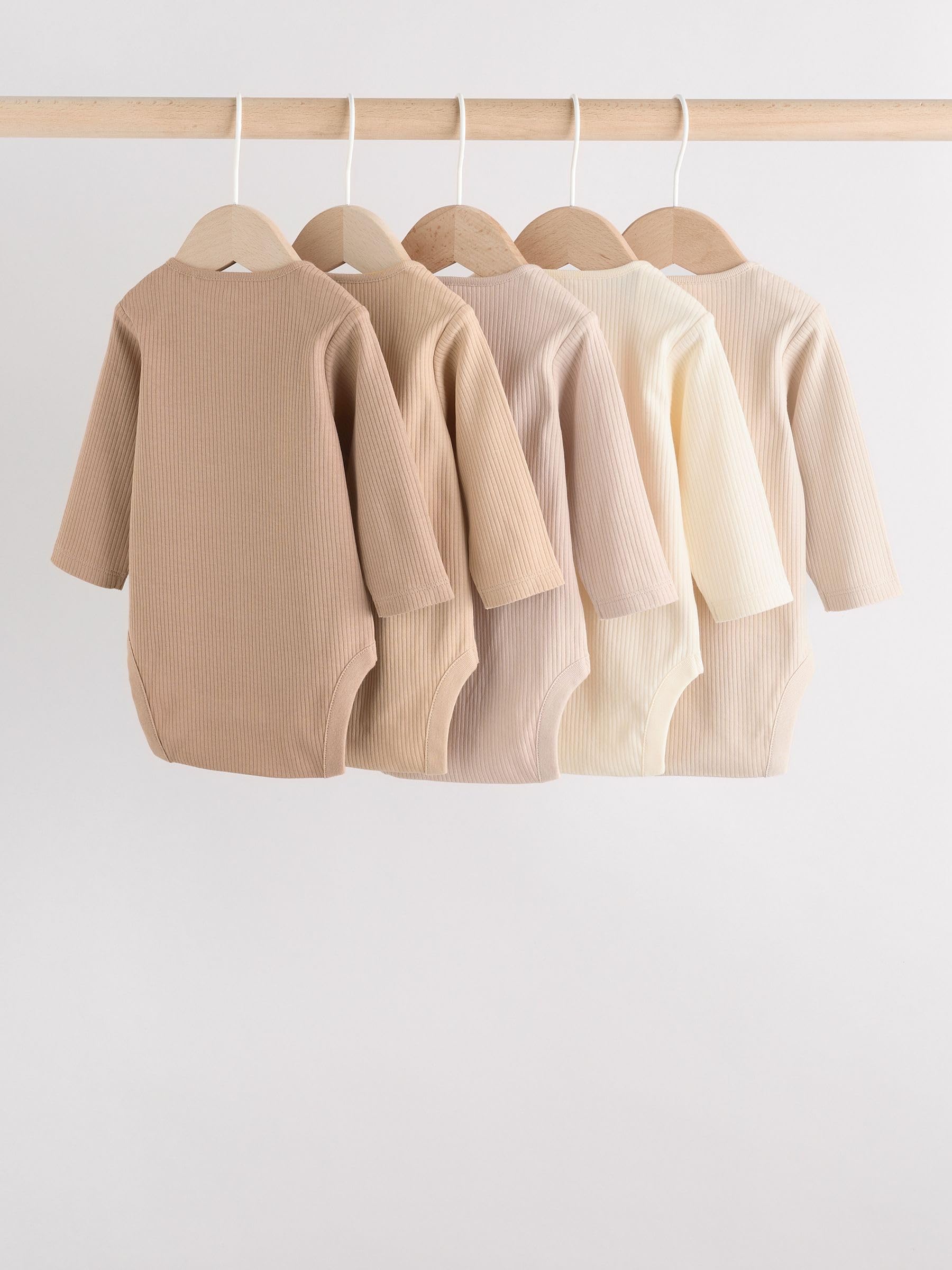 NEXT Bebé Pack de 5 bodies de manga larga para bebé