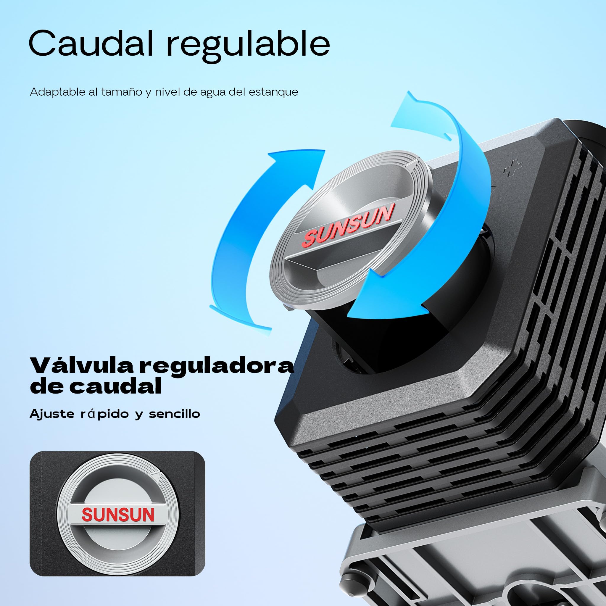SunSun 16000l/h 140W SuperECO Bomba Estanque Filtro Arroyo Pescado Koi CTP-16000