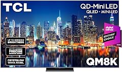 TCL 65 Inch Class QM8K Series Mini LED QLED 4K HDR 65QM8K 2025 Model 120HZ-144HZ Anti Reflective Wide