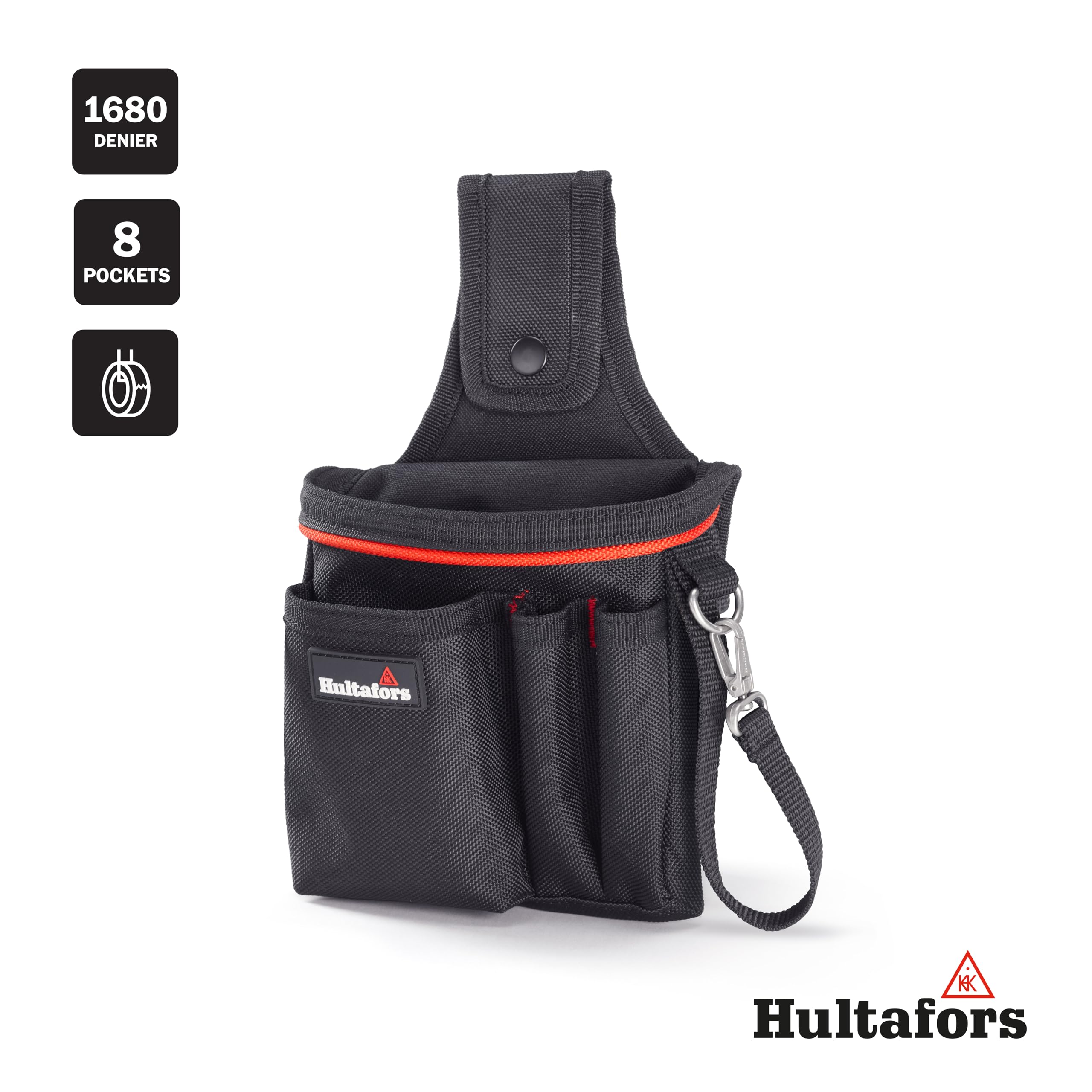 Hultafors Technician's Belt Bag I Tool Belt Holder with 8 Pockets I Robust Material with 1680 Denier I Sturdy Tool Holster I 592020 - Image 4