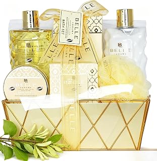 Coffret Cadeau pour Femme | Produits de Bain Vanille et Tilleul | Idée de Cadeau Original pour Femmes | Idéal Anniversaire Maman | Panier de Beauté, Soin et Bien-être |Belle Luxury by Gloss!