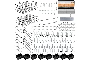 INCLY Pegboard Accessories 1/4 Inch Kit