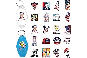 Trump UV DTF Stickers - 8 Sheets 4th of July 2024 Labels...