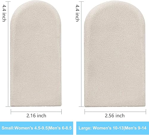 Miniatura 5 de Insertos ortopédicos ajustables para levantamiento de talón, almohadillas de talón de gel de 14 a 1 pulgada, plantilla de aumento de altura para