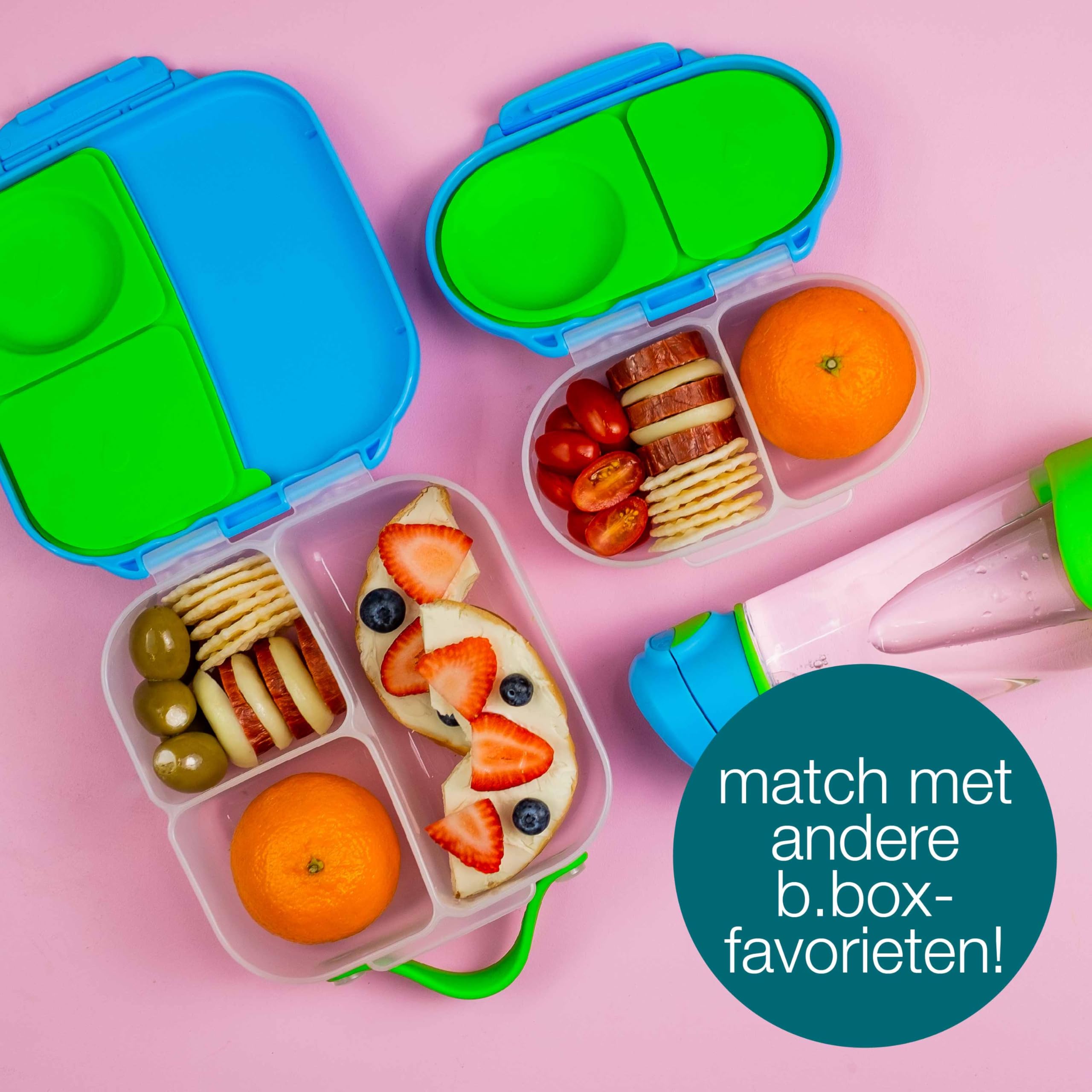 B.Box Snackbox - Mini bentobox met 2 Lekvrije Vakken