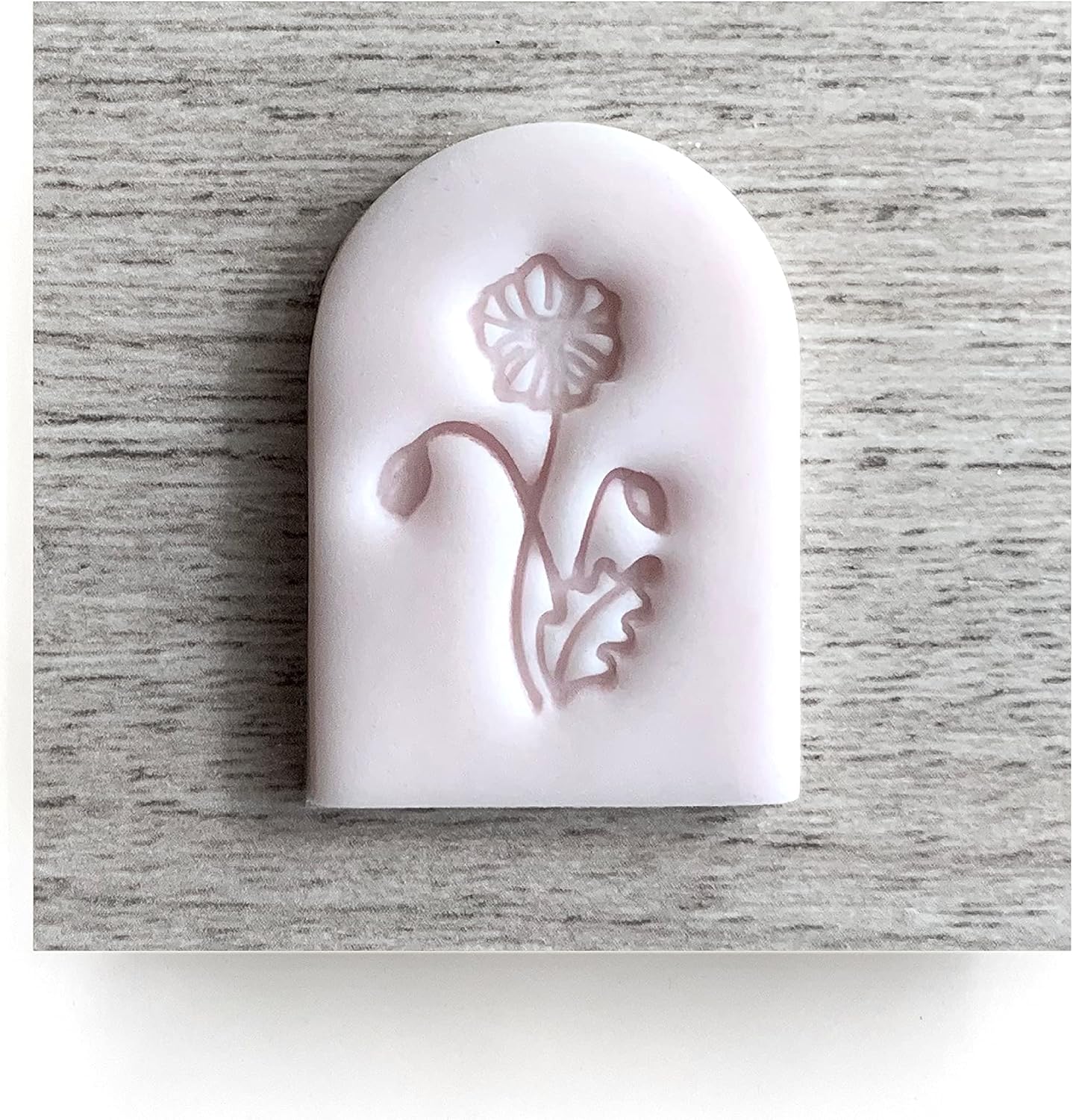 Flower 4 Fondant Embosser or Cookie Stamp with handle image 2
