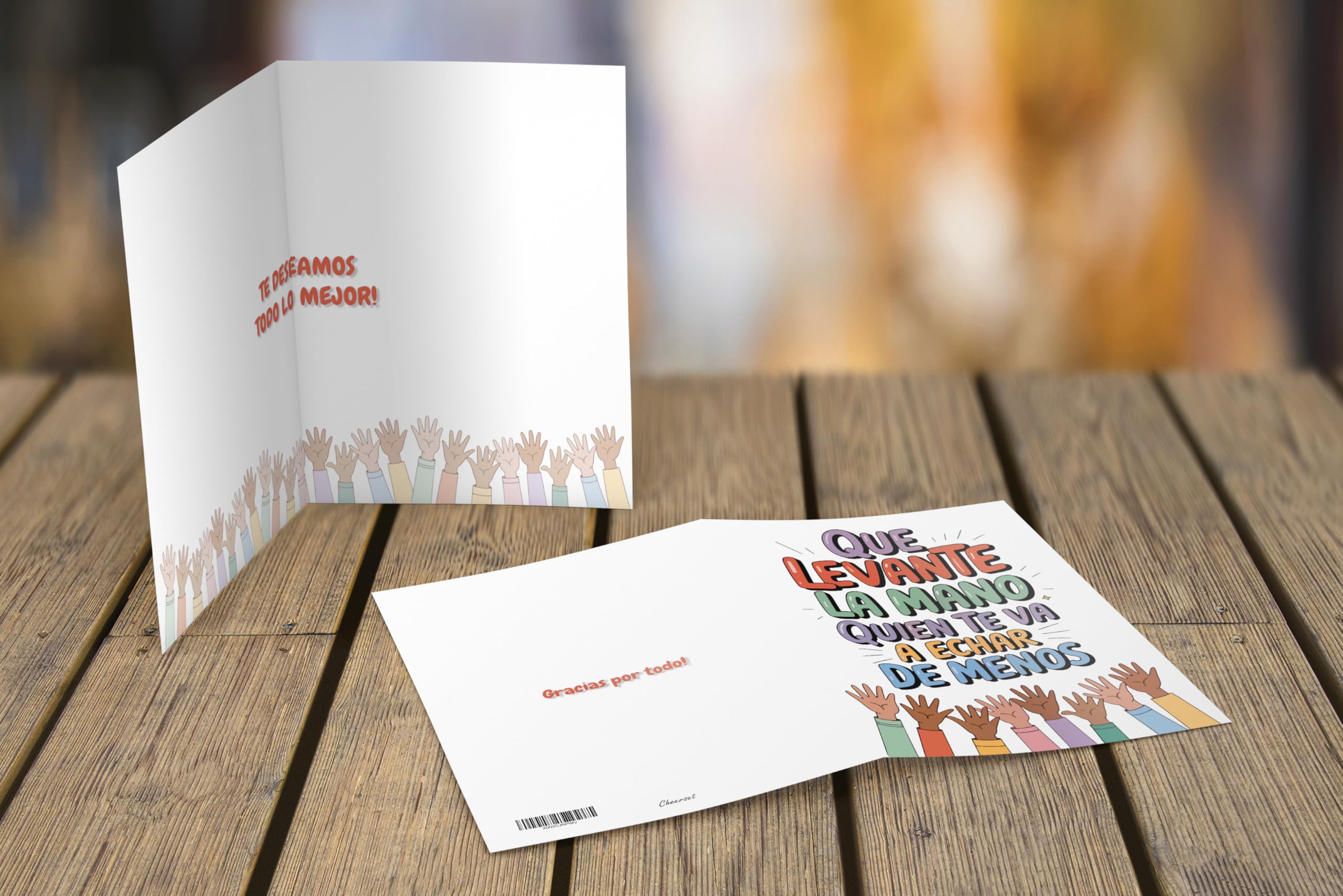 Tarjeta despedida compañero trabajo grande A4 con sobre. Detalles compañeros de trabajo tarjeta regalo despedida (Despedida 4)