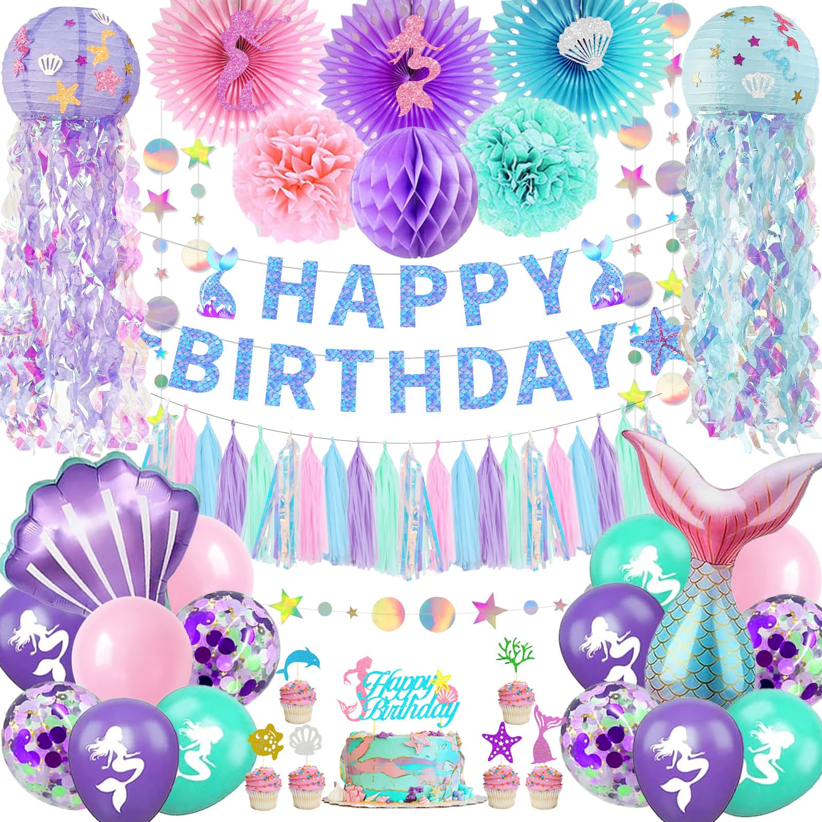 Mermaid Birthday Decorations Mermaid Theme Party — free download