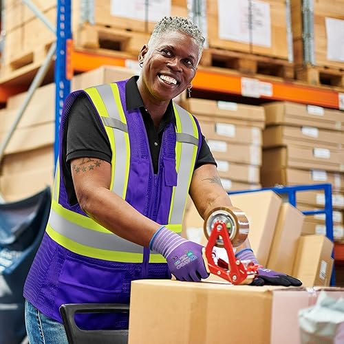 Miniatura 5 de KAYGO Safety Vest with Pockets - High Visibility Reflective Vest ANSI Class 2 Construction Vest