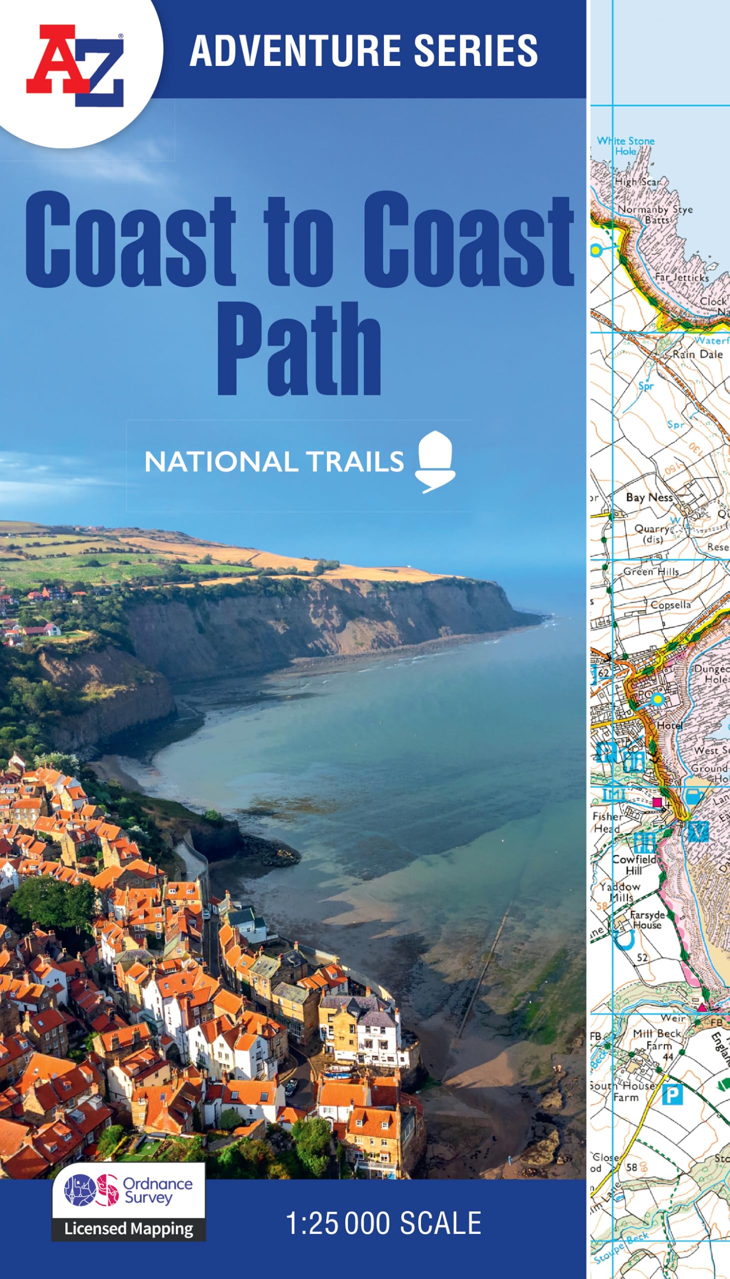 Coast to Coast: with Ordnance Survey mapping (A -Z Adventure Series)