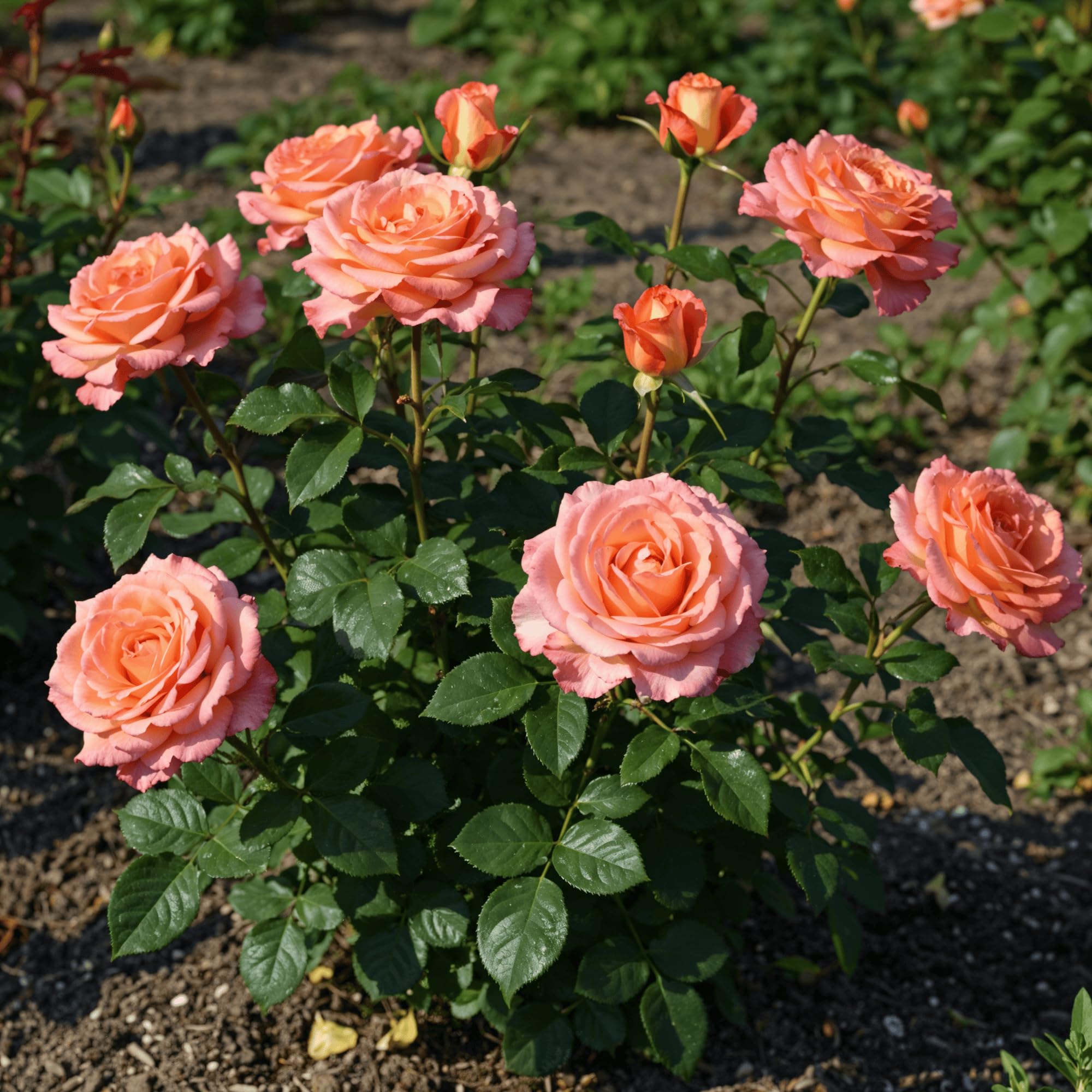 Piantine di Rosa rosa (1 pianta profumata), grandi piante perenni resistenti, piante dall'Olanda per giardino e vaso (senza semi, bulbi e non artificiali)