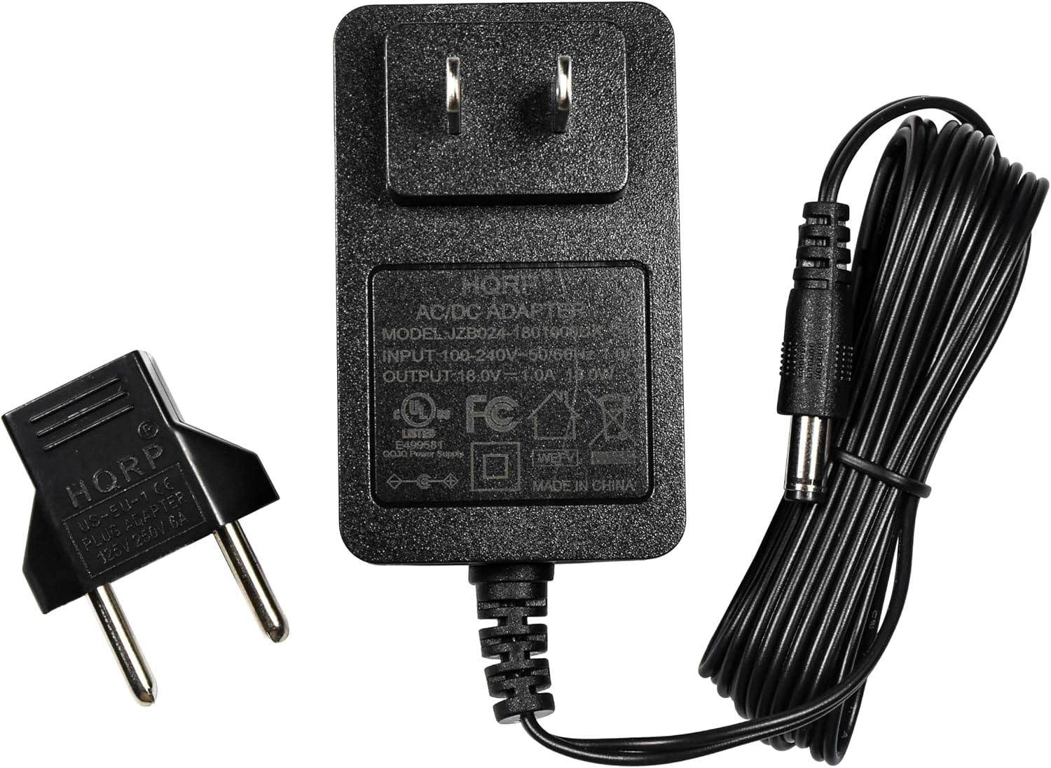 HQRP AC Adapter For Logitech Squeezebox Internet Radio - 18V 1A Power Supply With Euro Plug Adapter - View #5
