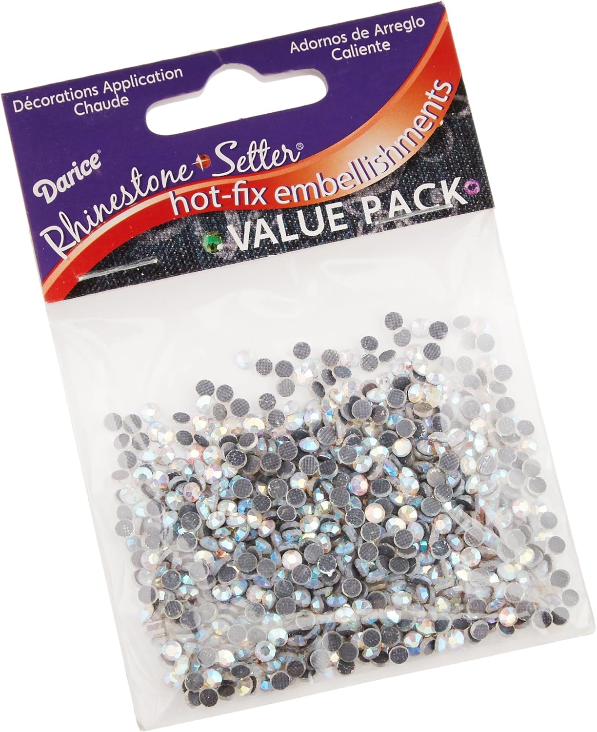 Darice Rhinestone Setter Hot-Fix Embellishments 3mm 1000/Pkg-Crystal AB
