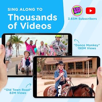 Move2Play, Kidz Bop Karaoke Microphone | The Hit Music Brand for Kids | Toy for Girls & Boys Ages 3, 4, 5, 6, 7, 8+ Years Old | Gift & Birthday Present (Blue)