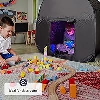 Vista 4 de Tienda de Campaña Sensorial para Niños y Adultos Refugio Calmante y Acogedora Tienda de Campaña Sensorial Pop-Up de Oscurecimiento para Autismo