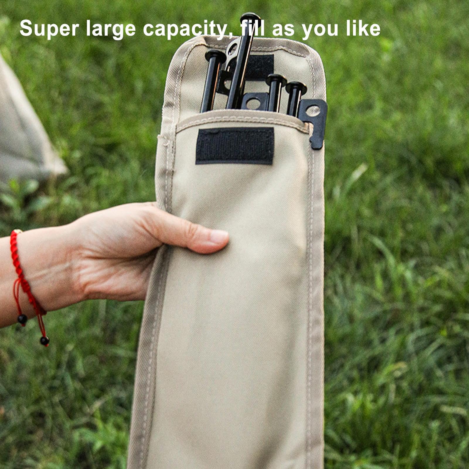 Yardwe Zelthering-Tasche Aus 600D Oxford - Praktische Aufbewahrung Für Bis Zu 40 Cm Heringe