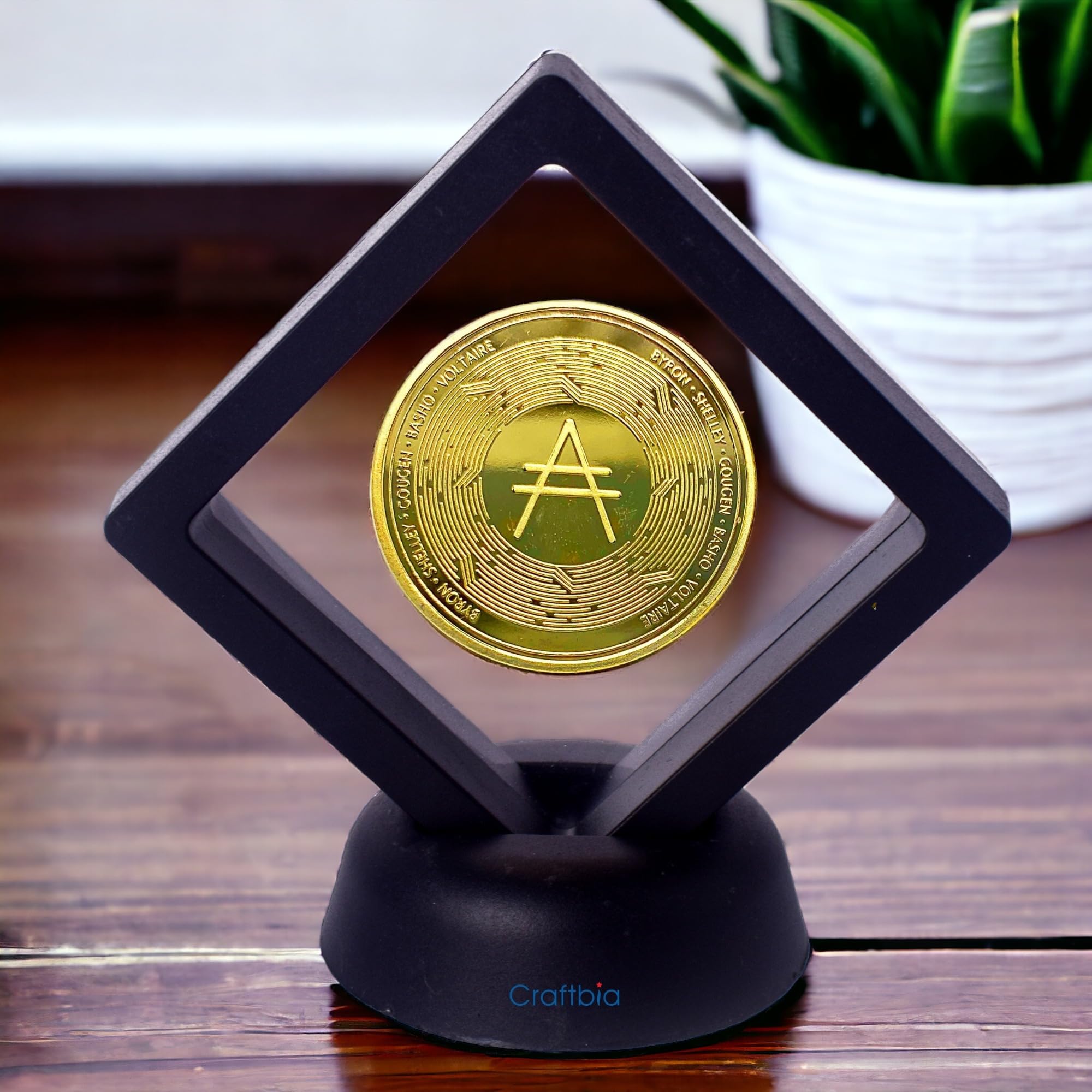 Craftbia ADA Cardano Crypto Commemorative Coin – Gold Plated, 40mm (ADA  Cardano, 3D Display) : Amazon.in: Toys & Games