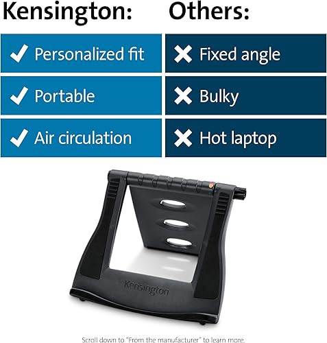 Miniatura 7 de Kensington Soporte para portátil de refrigeración Easy Riser (K60112US)