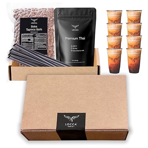 Locca Boba Tea Kit | Thai Tea Boba Kit |