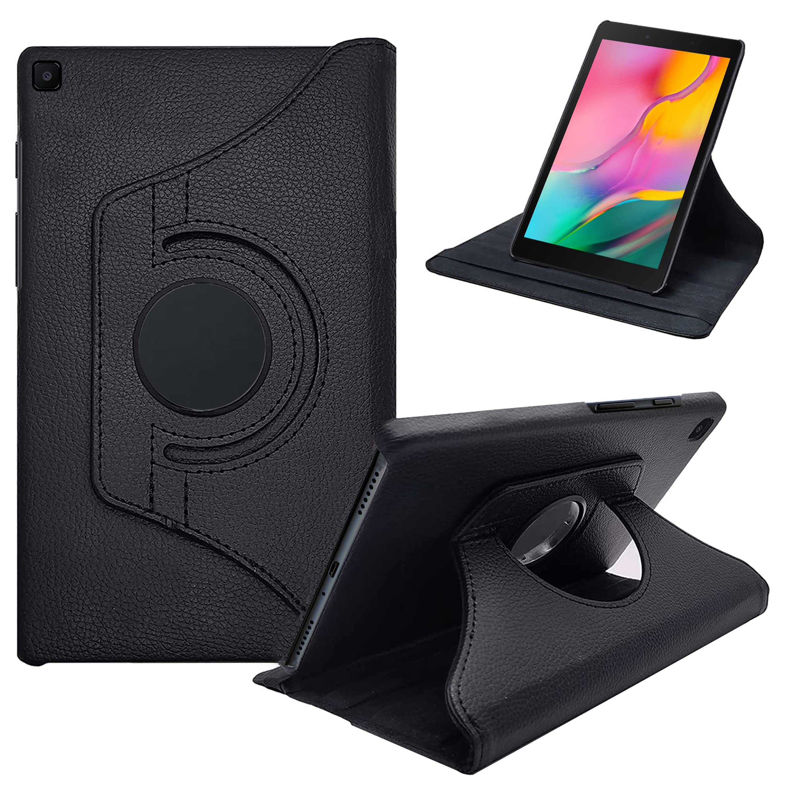 TGK Rotating Cover for Samsung Galaxy Tab A 8.0 inch 2019 SM-T290, SM-T295 - Black 360 Degree Leather Stand Case (B07WZ8X32V) Amazon Price History, Amazon Price Tracker