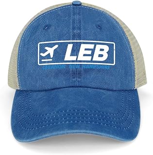 Snapback Hats for Men Lebanon New Hampshire Mesh Hat for Women State City Airport Hat